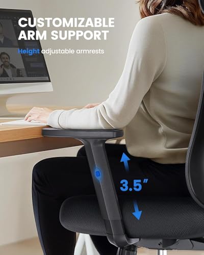 Thumbnail 4 de NOBLEWELL Silla de Oficina Ergonómica con soporte lumbar, reposacabezas 2D y respaldo reclinable hasta 130°