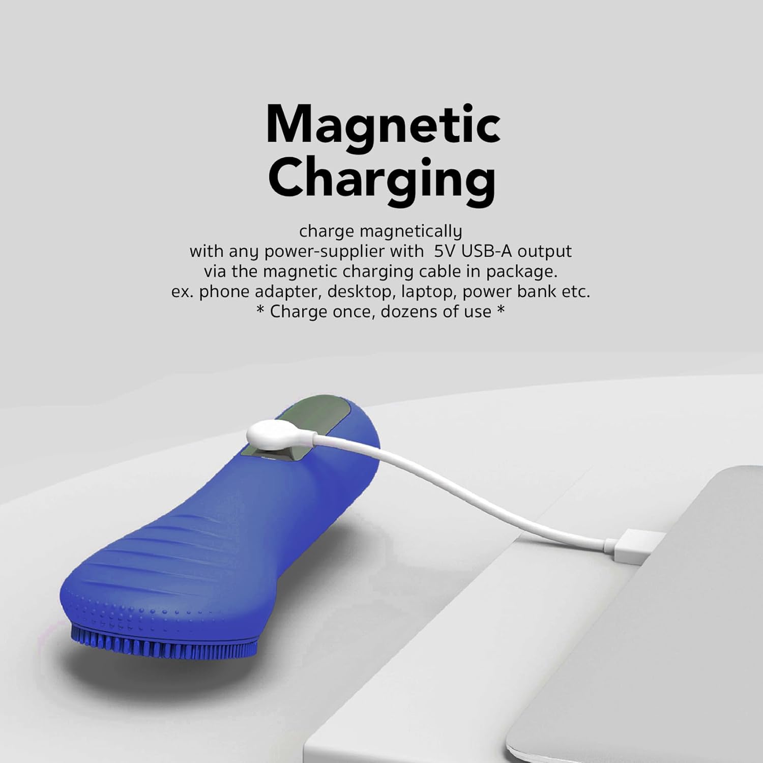 Thumbnail 6 de NågraCoola CLIE Facial Cleansing Brush (Blue) — Waterproof Rechargeable Electric Face Scrubber