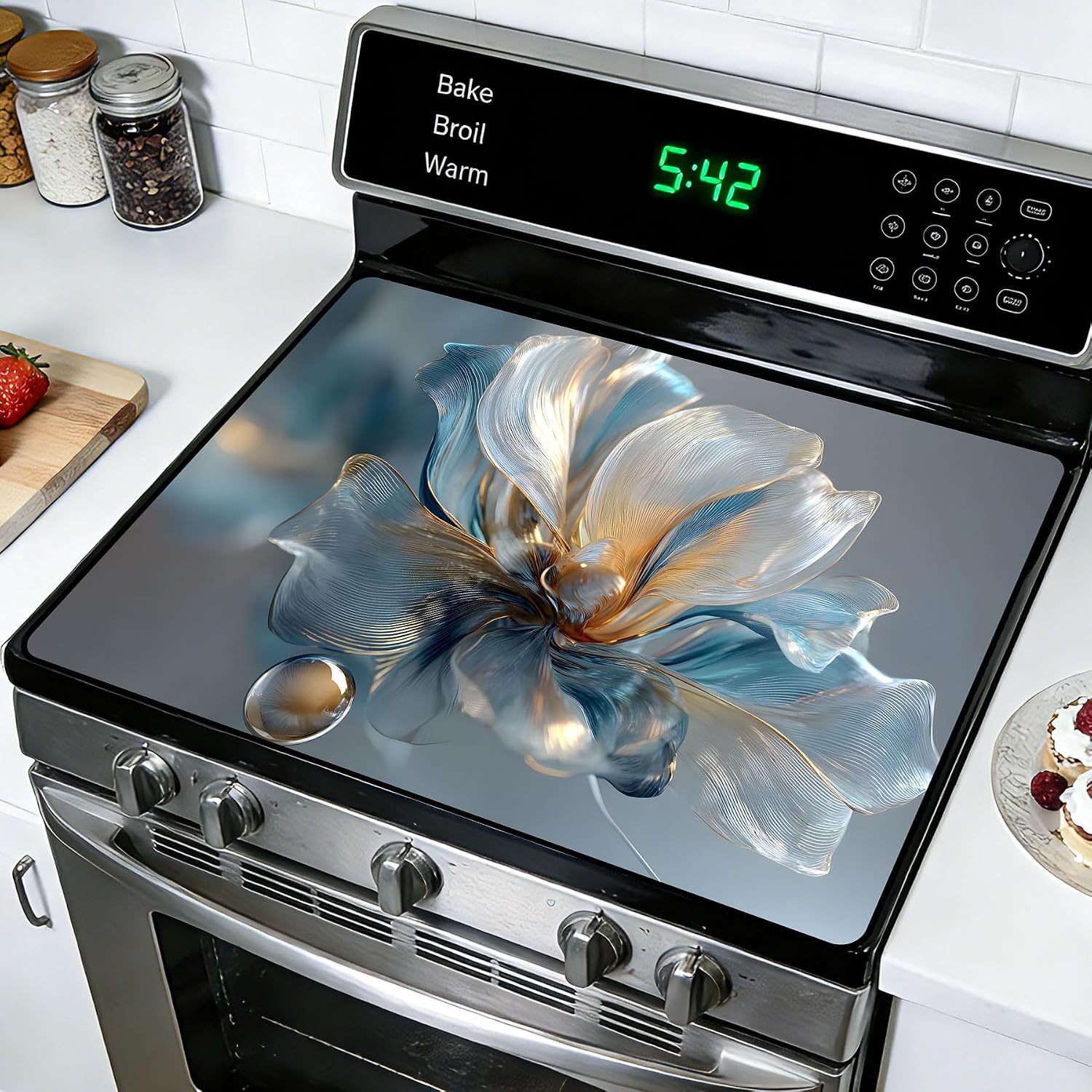 Thumbnail 6 de Stove Guard Mat for Electric Stoves, Flower C