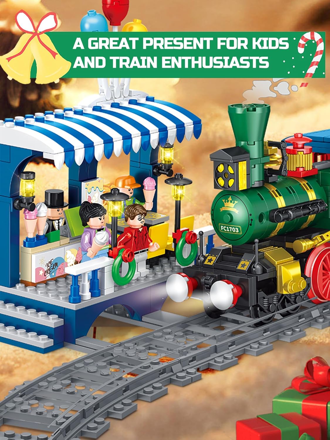 Thumbnail 6 de Hapoyxm City Eisenbahn Schienen-Set 54-teilig