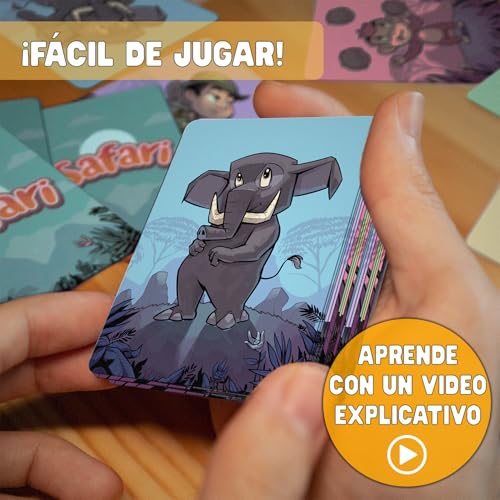 Detalle 2 de Glop Safari: juego de cartas familiar para 2–6 jugadores (6–99 años)