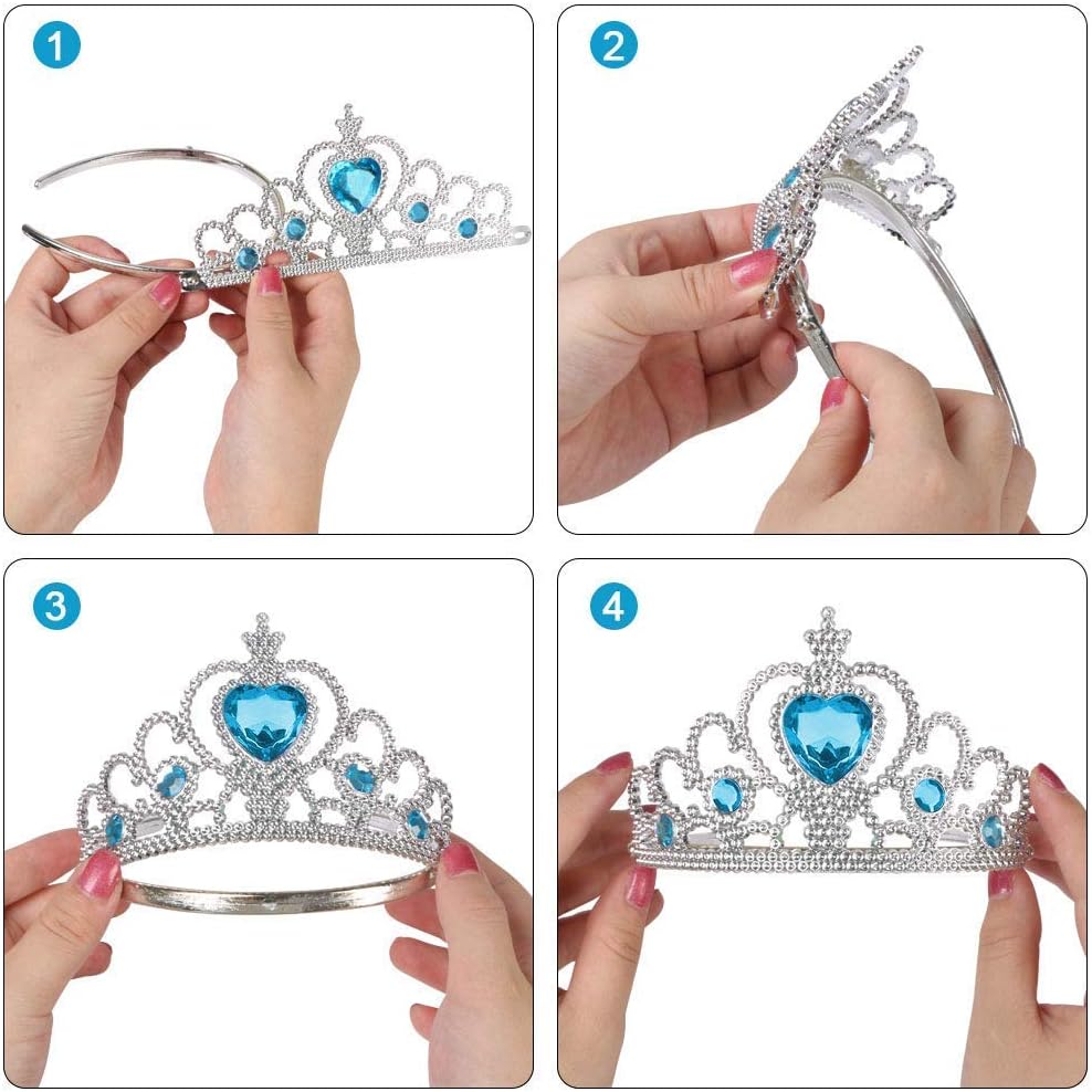 Detalle 2 de Vicloon 7 PCS accessori principessa 3-10 anni 👑