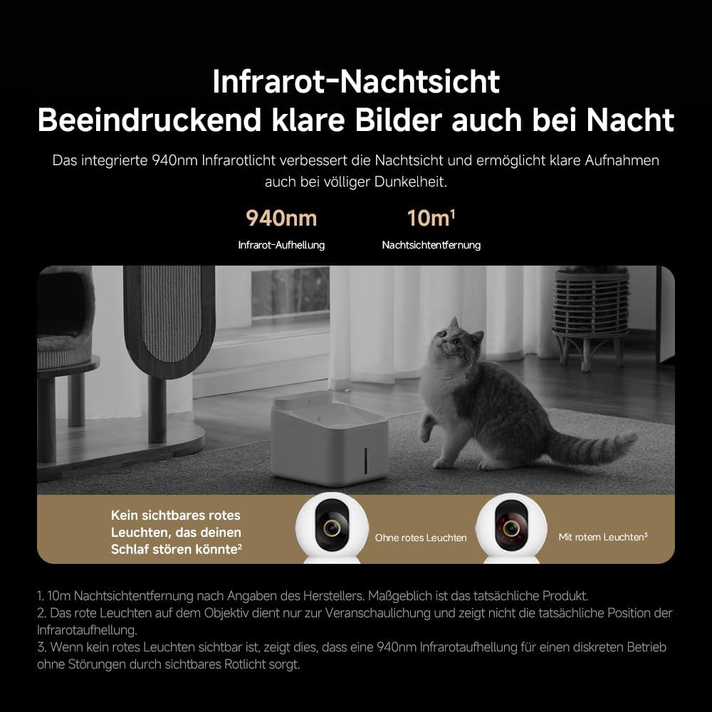 Detalle de XIAOMI Smart Camera C7014K (4K Ultra HD) mit 360°-Panorama, Zwei-Wege-Kommunikation & WLAN 6