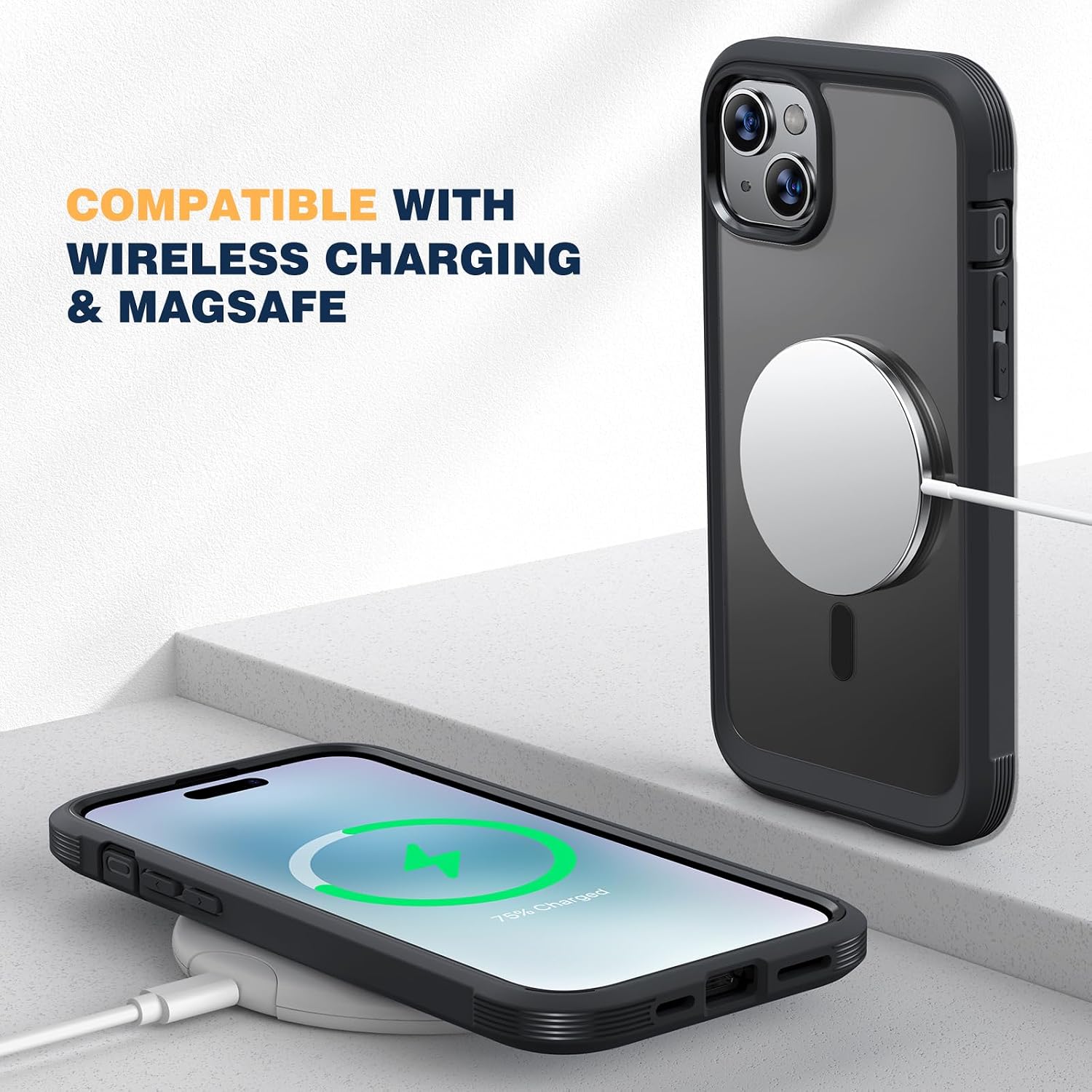 Detalle 2 de Diaclara iPhone 15 case MagSafe 6.1" with screen protector