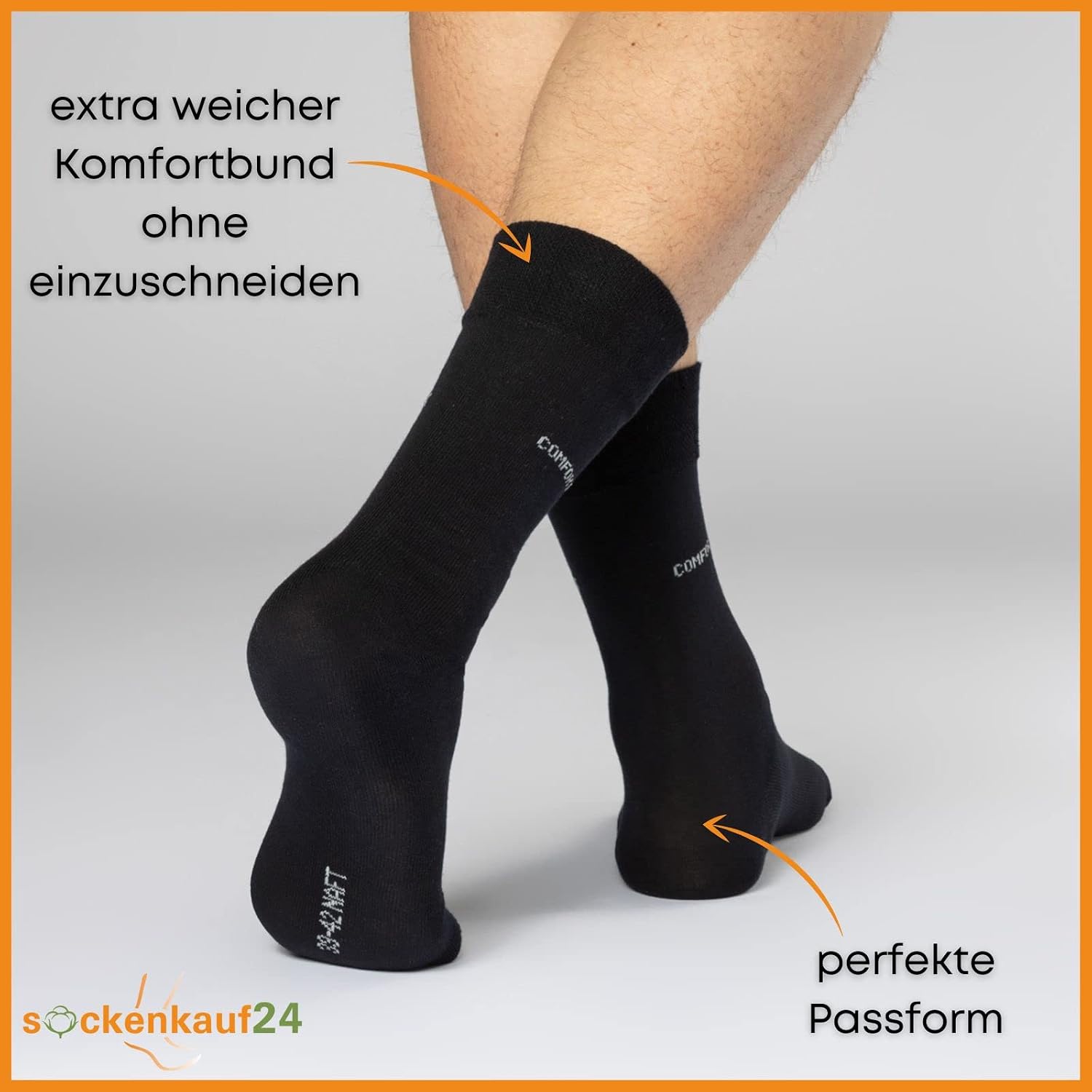 Thumbnail 4 de 10 Paar Comfort Socken ohne Gummi 👣