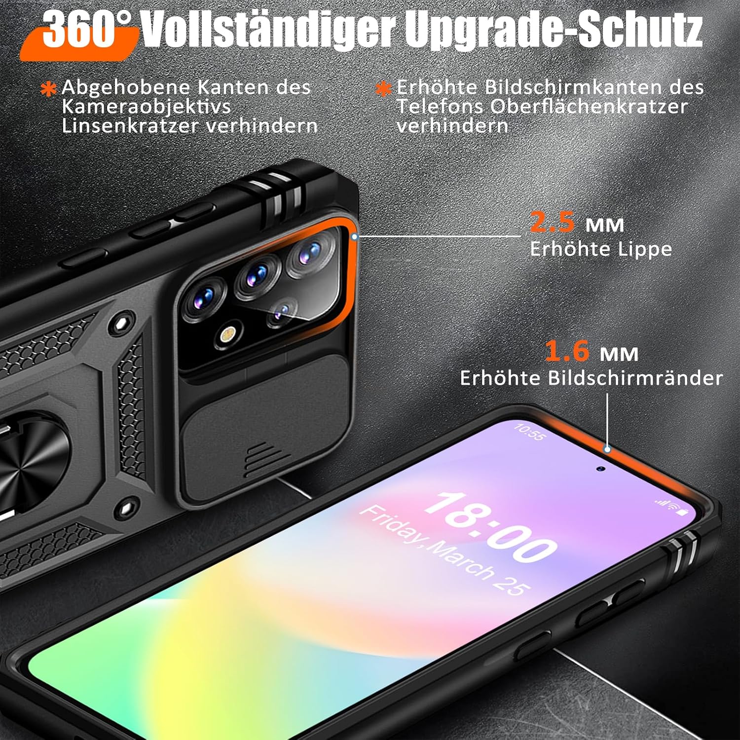 Thumbnail 2 de Giyer Hülle Galaxy A53 5G mit Displayschutz Glas