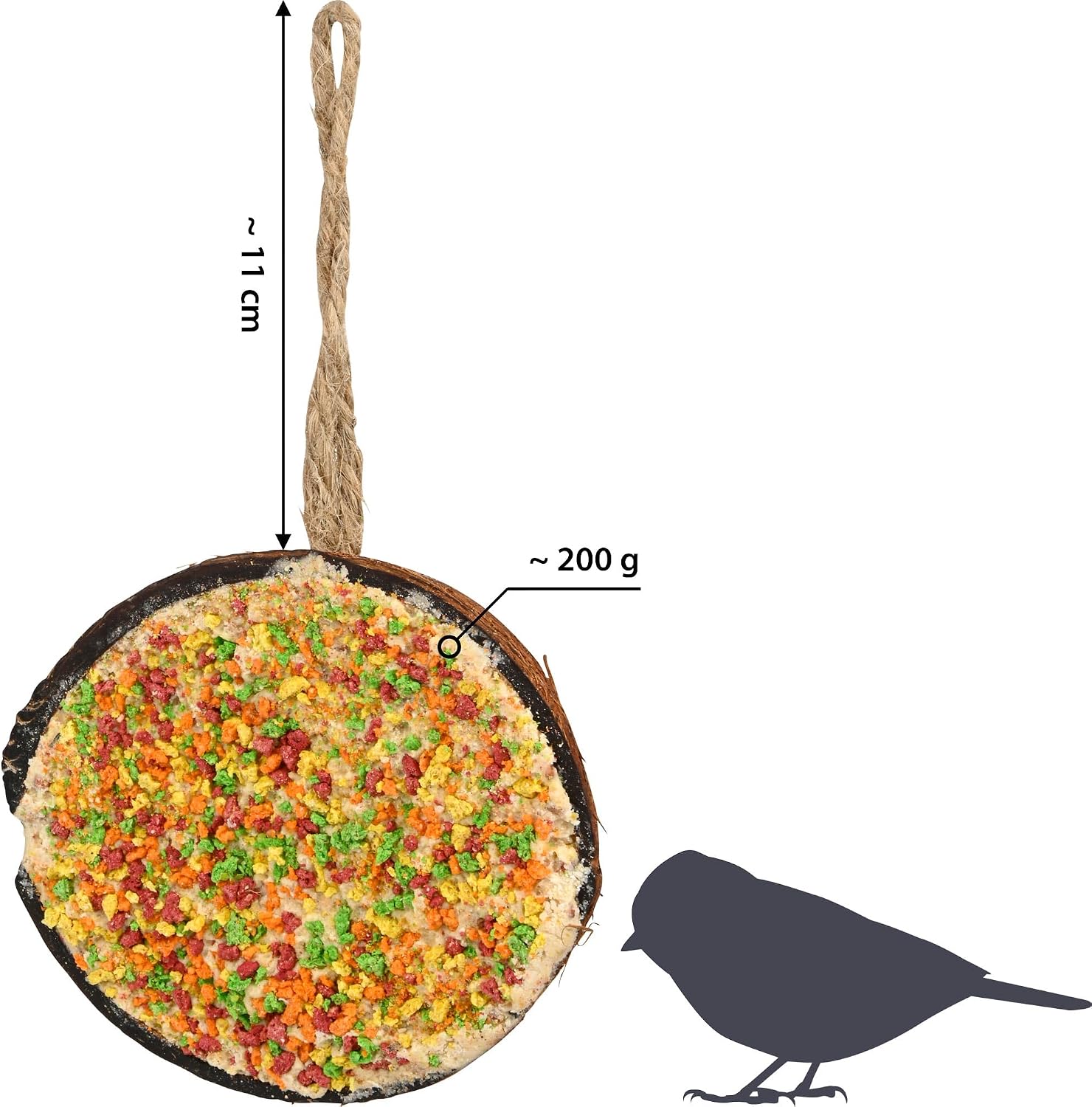 Thumbnail 1 de dobar® 10x gefüllte Kokosnusshälften 2 kg 🐦