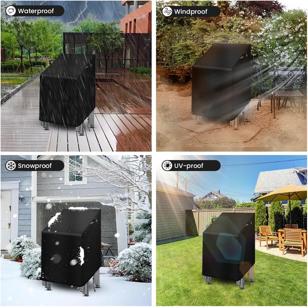 Thumbnail 6 de OFFCUP Copertura per sedie impilabili da giardino in tessuto Oxford 210D impermeabile anti-UV 70x70x80/120 cm