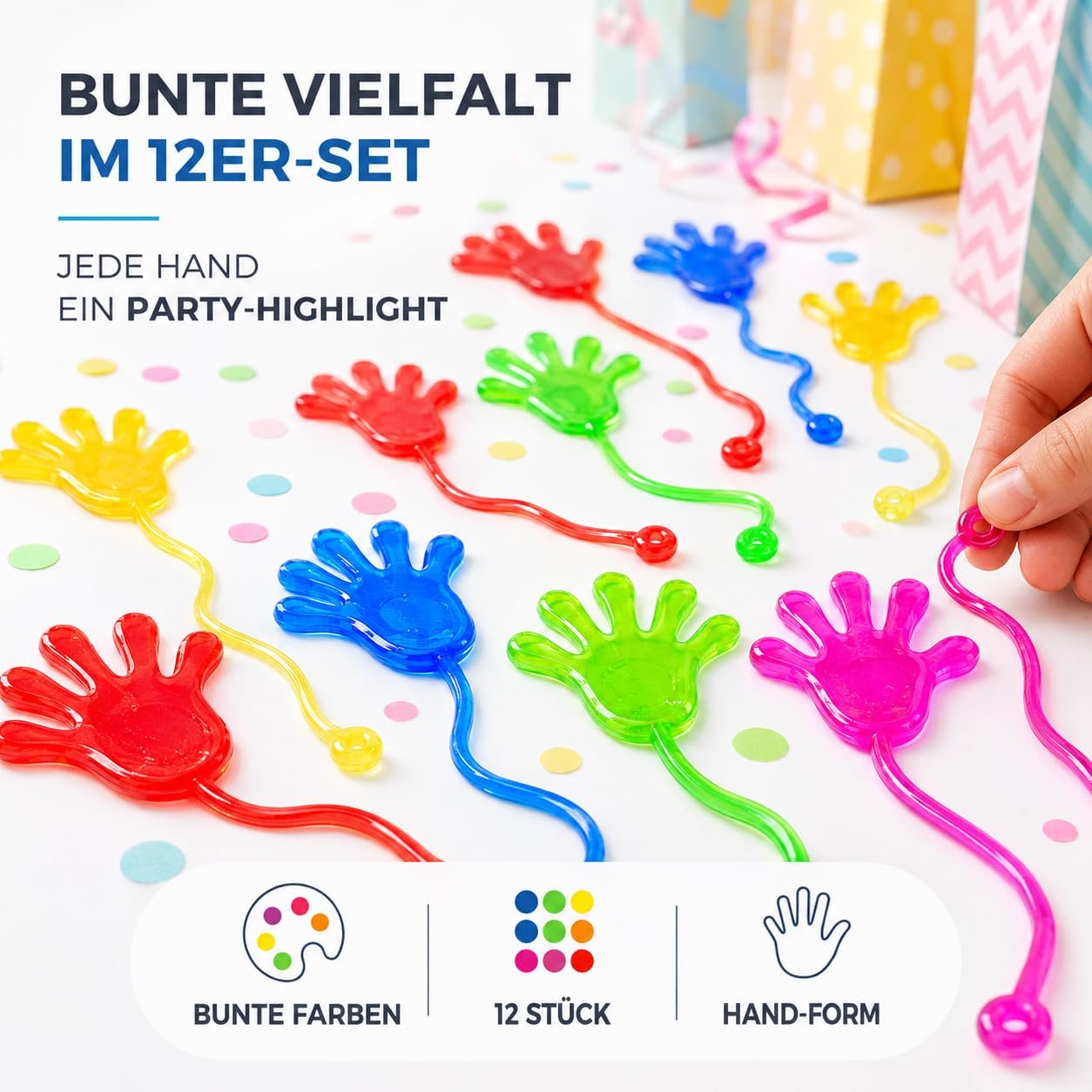 Thumbnail 6 de TK Gruppe Timo Klingler TK-67890987 kleverige speelhandjes, set van 12