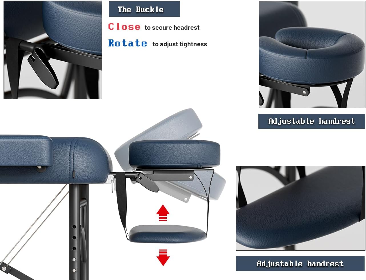 Detalle 2 de DOVANS Professional Massage Table 1100LBS