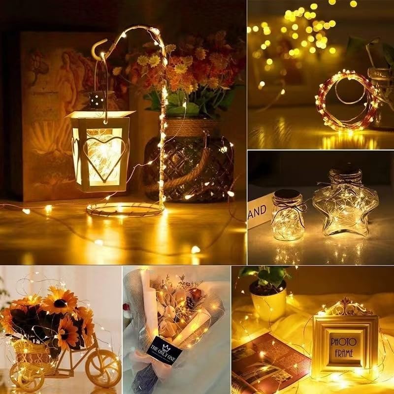 Detalle de Microwear Garland lichtslinger met fotoclips, 10 m, 100 warmwitte leds
