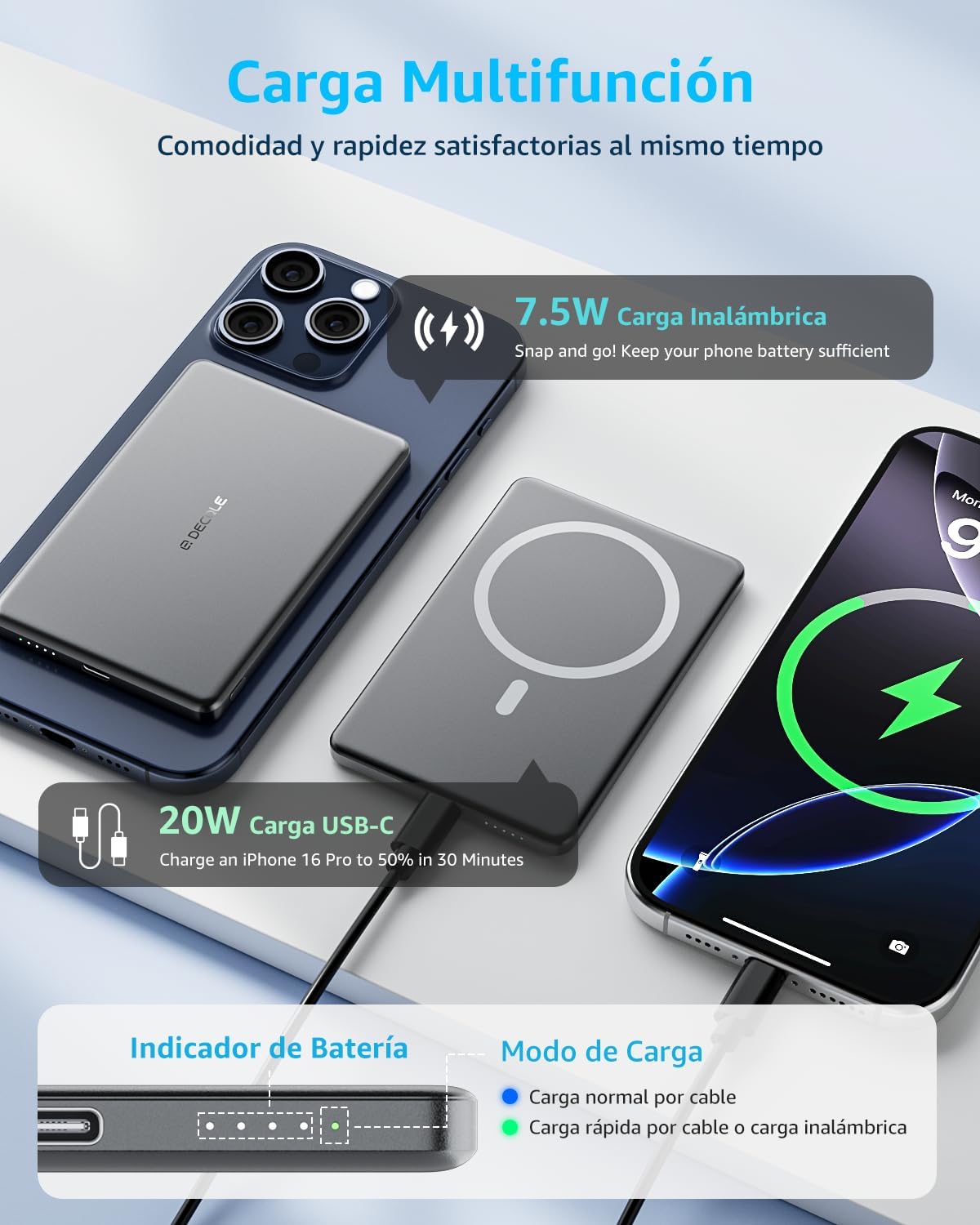 Thumbnail 3 de decqle Air Power Bank MagSafe 5000mAh