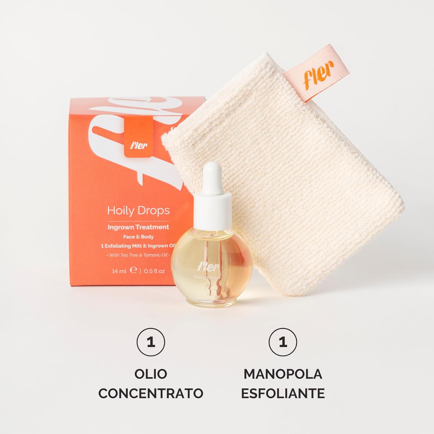 Detalle de Fler Hoily Drops: trattamento oleoso anti-impurità e lenitivo per pelle incarnita, 14 ml
