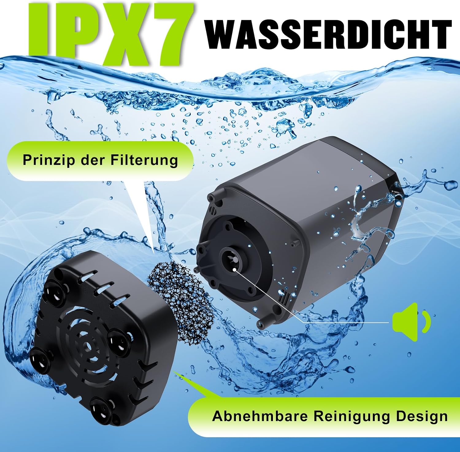 Thumbnail 5 de Spopal Camping-Dusche tragbar (6.000 mAh) mit Pumpe & Temperaturanzeige – Outdoor-Set für Garten, Strand & Reisen