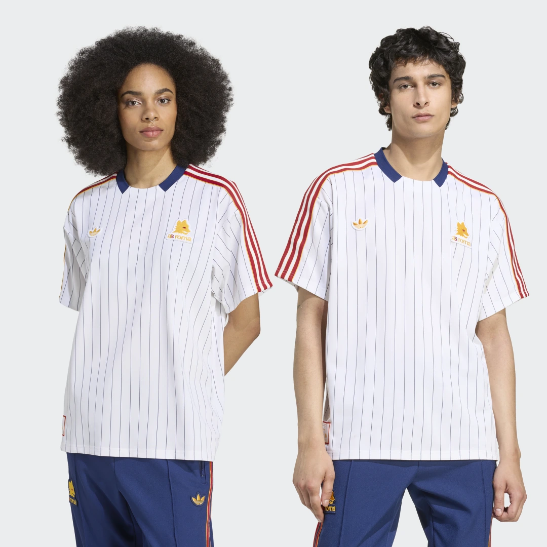 Detalle de Adidas camiseta AS Roma Terrace Icons