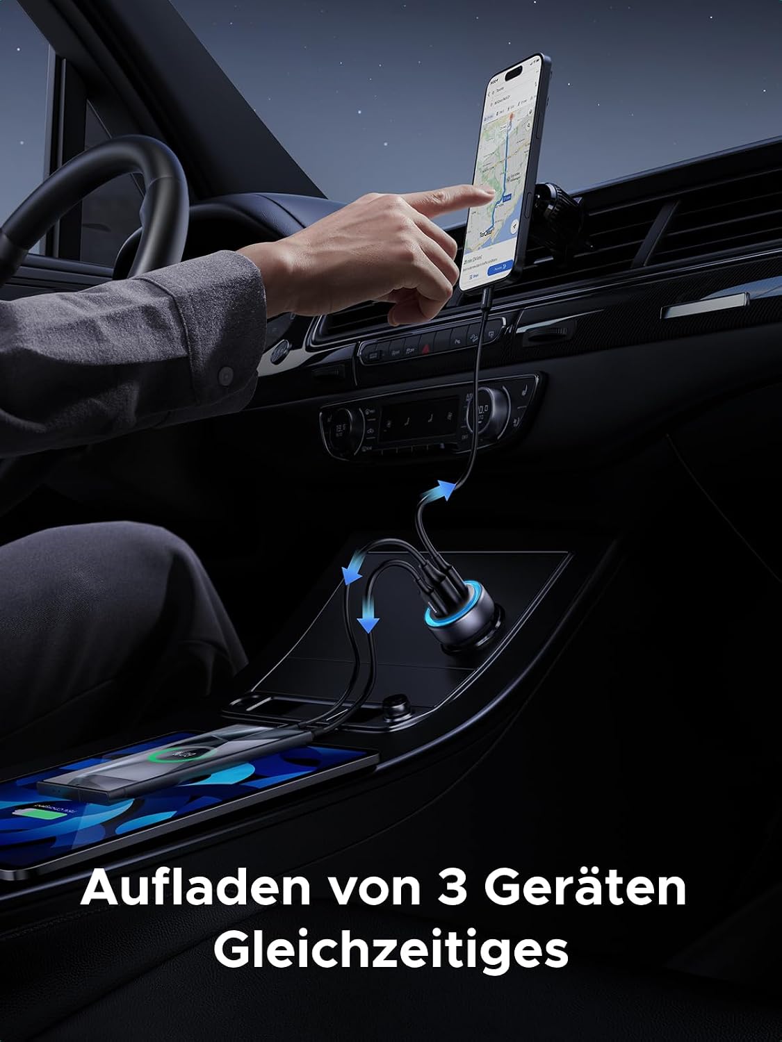 Thumbnail 4 de UGREEN 3-Ports Zigarettenanzünder PD30W Auto Ladegerät