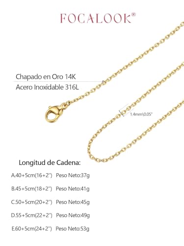 Thumbnail 6 de FOCALOOK Cadena Rolo 45cm 316L