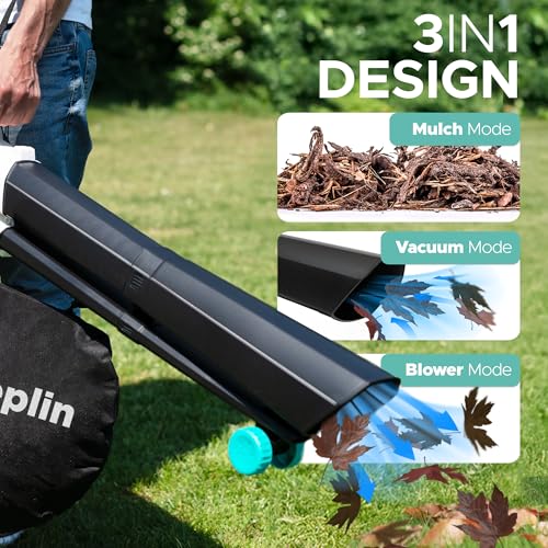 Thumbnail 2 de Keplin 3500W Corded Leaf Blower Vacuum & Mulcher (3-in-1) with 35L Bag, Wheels