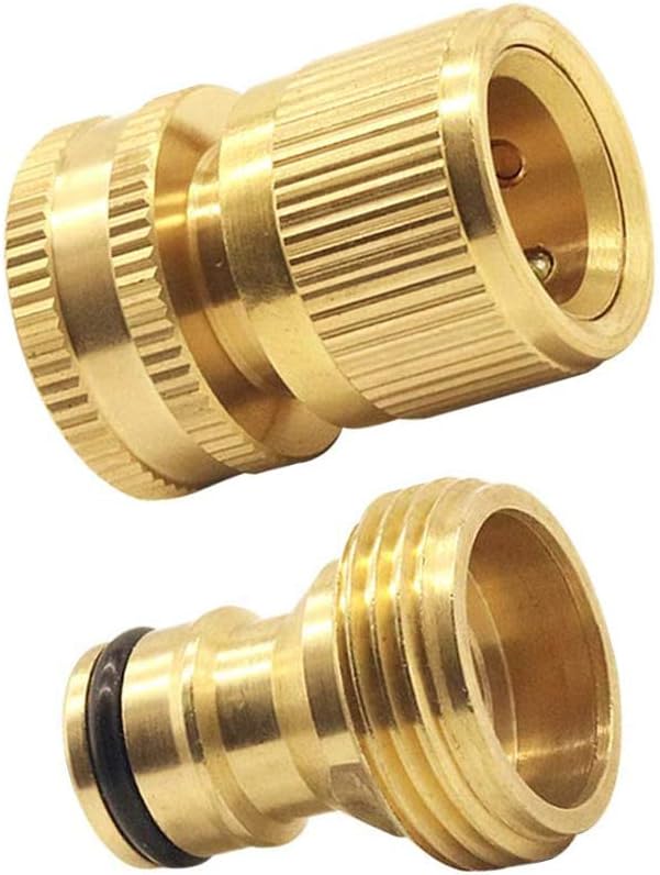 Detalle 2 de Tesmotor Garden Hose Brass Quick Connector 3/4 inch