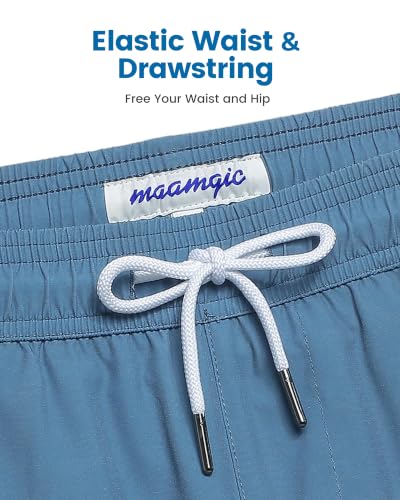 Detalle de maamgic Mens Swimming Shorts 2-in-1 Quick Dry with Compression Liner