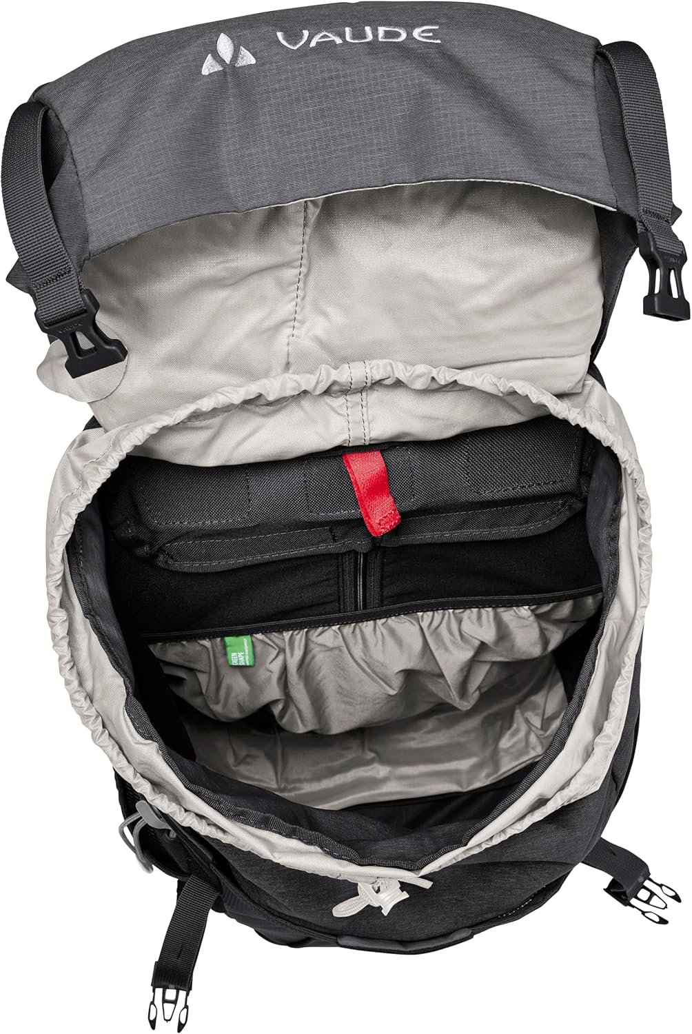 Detalle de VAUDE Brenta 30 Liter Wanderrucksack – Damen & Herren, wasserabweisend, integrierte Regenhülle
