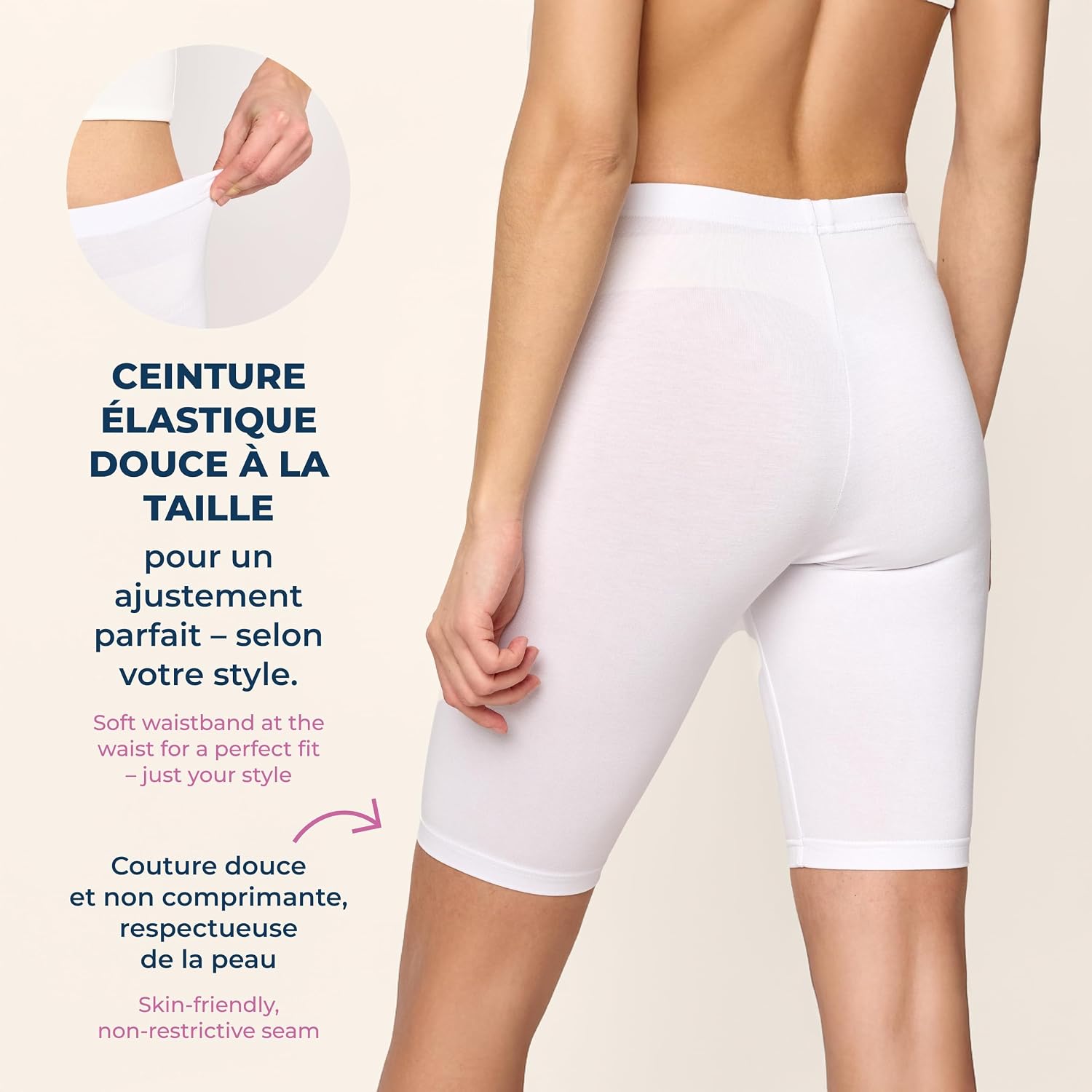 Thumbnail 3 de Legging court femme Merry Style (MS10-145) – tenue sport courte, souple et extensible