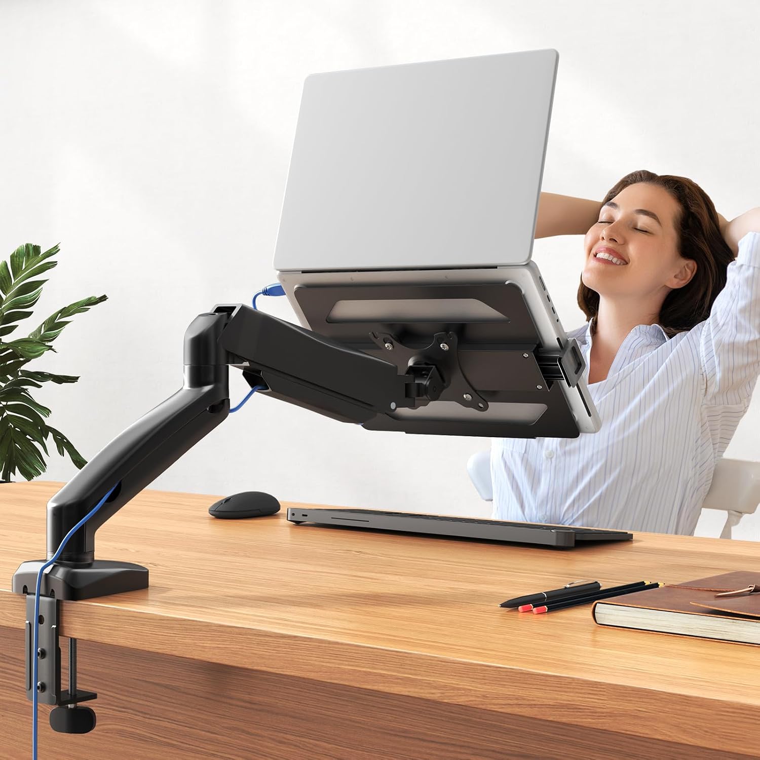 Thumbnail 6 de STANDOPIA 2-in-1 Laptop-Halterung & Monitor-Ständer für Schreibtisch bis 9 kg, VESA 75/100 mm