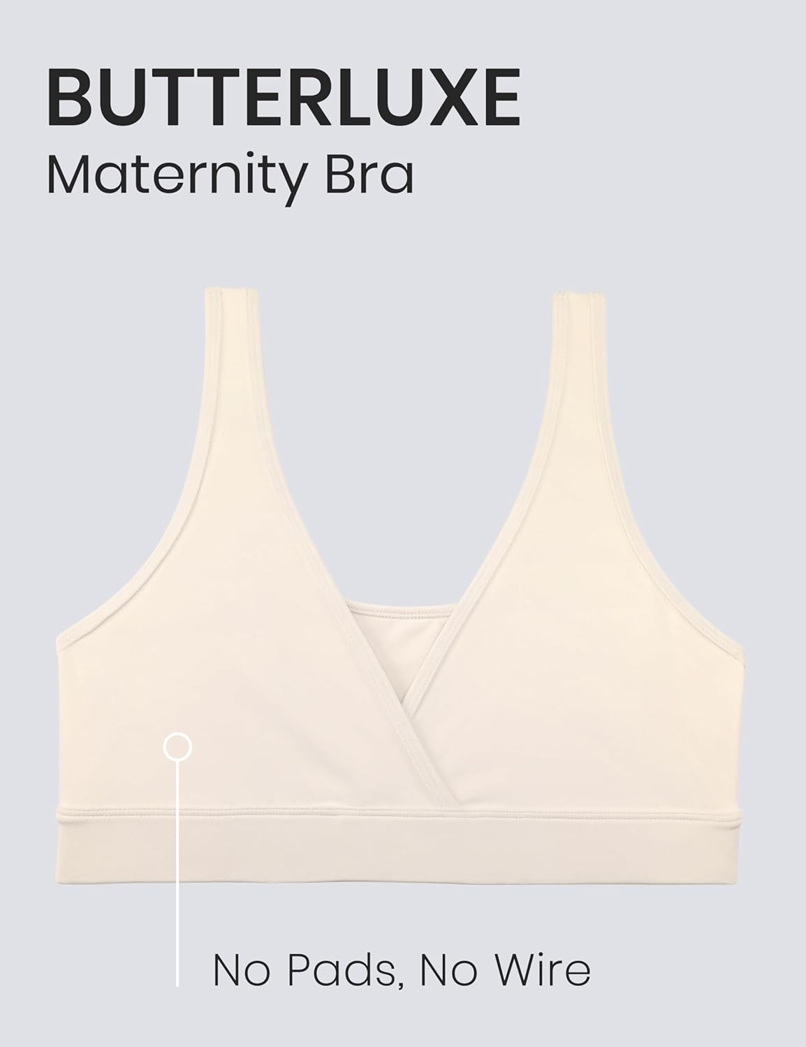 Thumbnail 2 de CRZ YOGA Butterluxe Maternité Crossover sans Fil : Brassière d’allaitement confortable et polyvalente