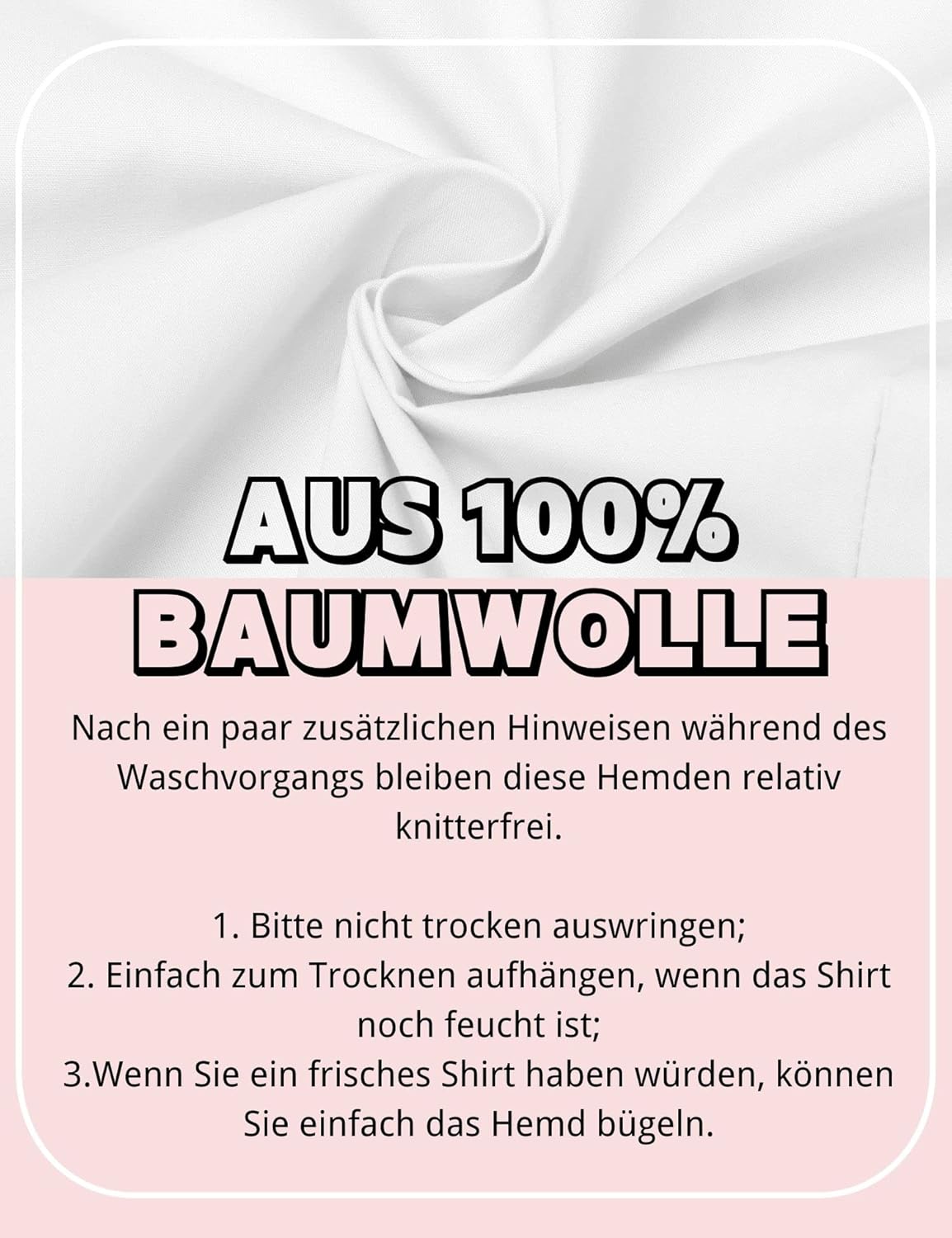Thumbnail 3 de Hotouch Bluse Damen mit 3/4-Ärmeln, Slim Fit und V-Ausschnitt – Hemdbluse aus Baumwolle