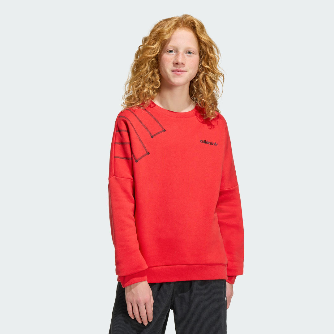 Detalle de Adidas sudadera de cuello redondo