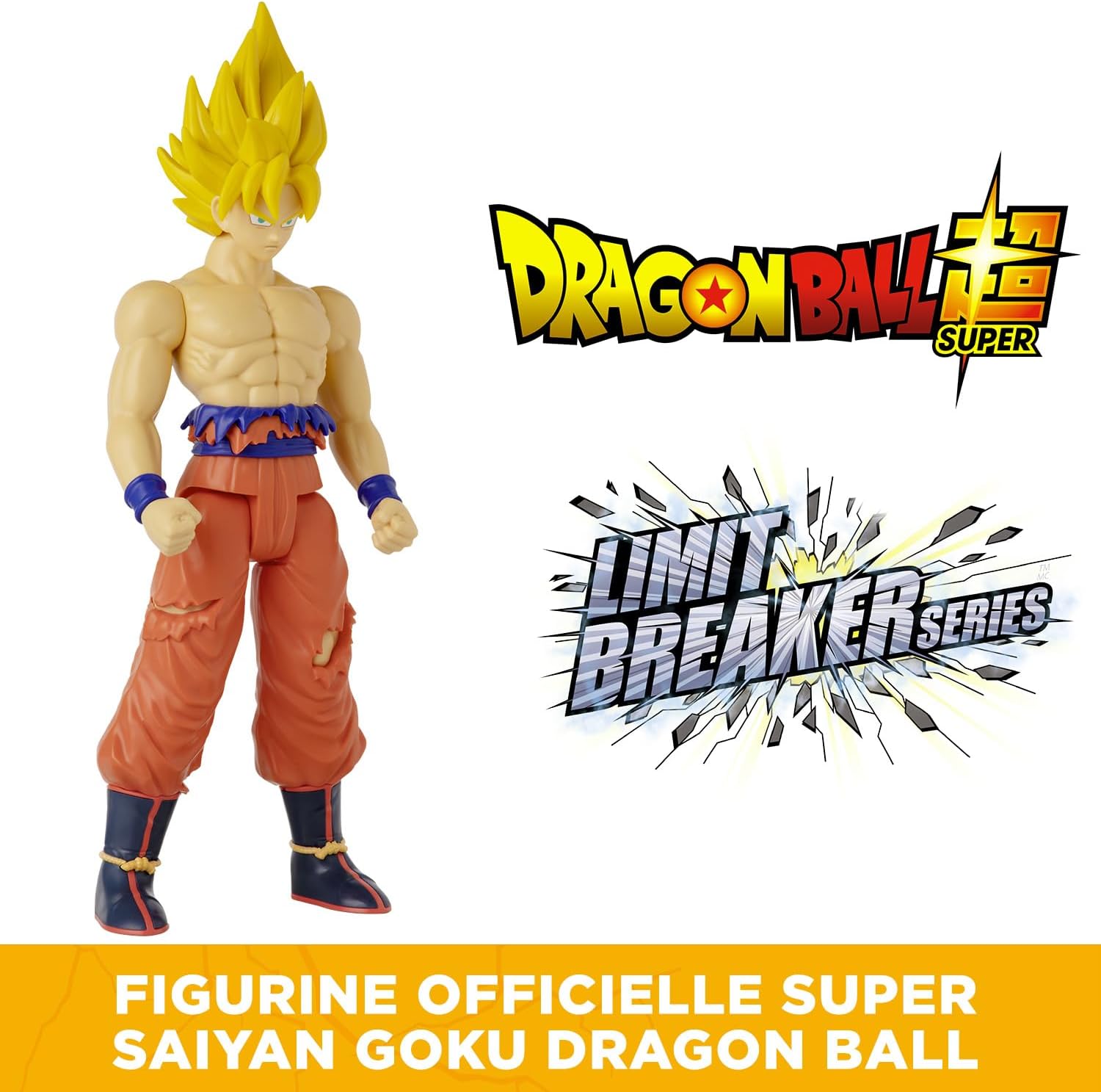Thumbnail 1 de Bandai Dragon Ball Figurine géante Limit Breaker - Goku Super Saiyan Battle Damage (30 cm) – Licence Officielle
