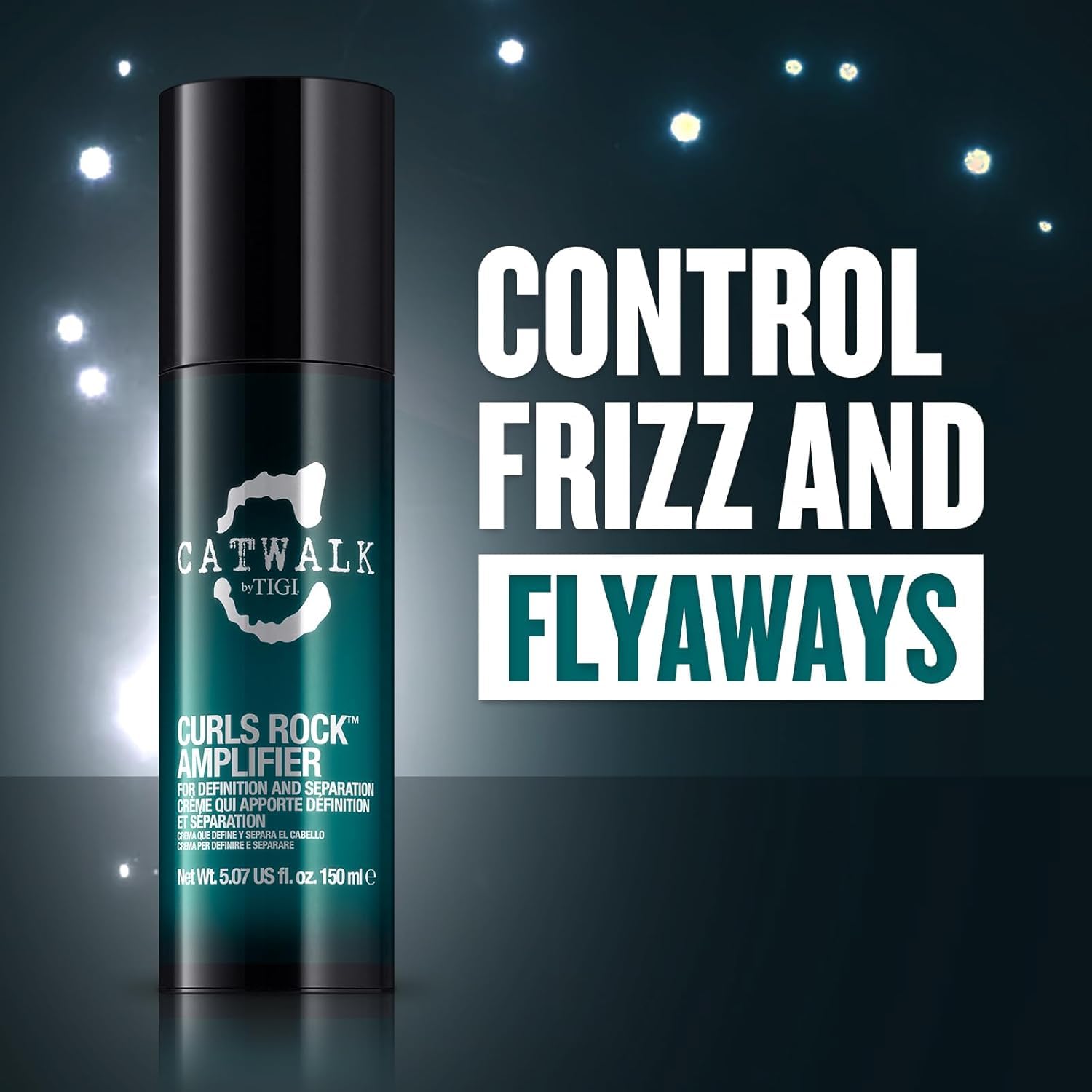Detalle de TIGI Catwalk by TIGI Curls Rock Amplifier Creme – definierende Stylingcreme für gelocktes Haar, 150 ml