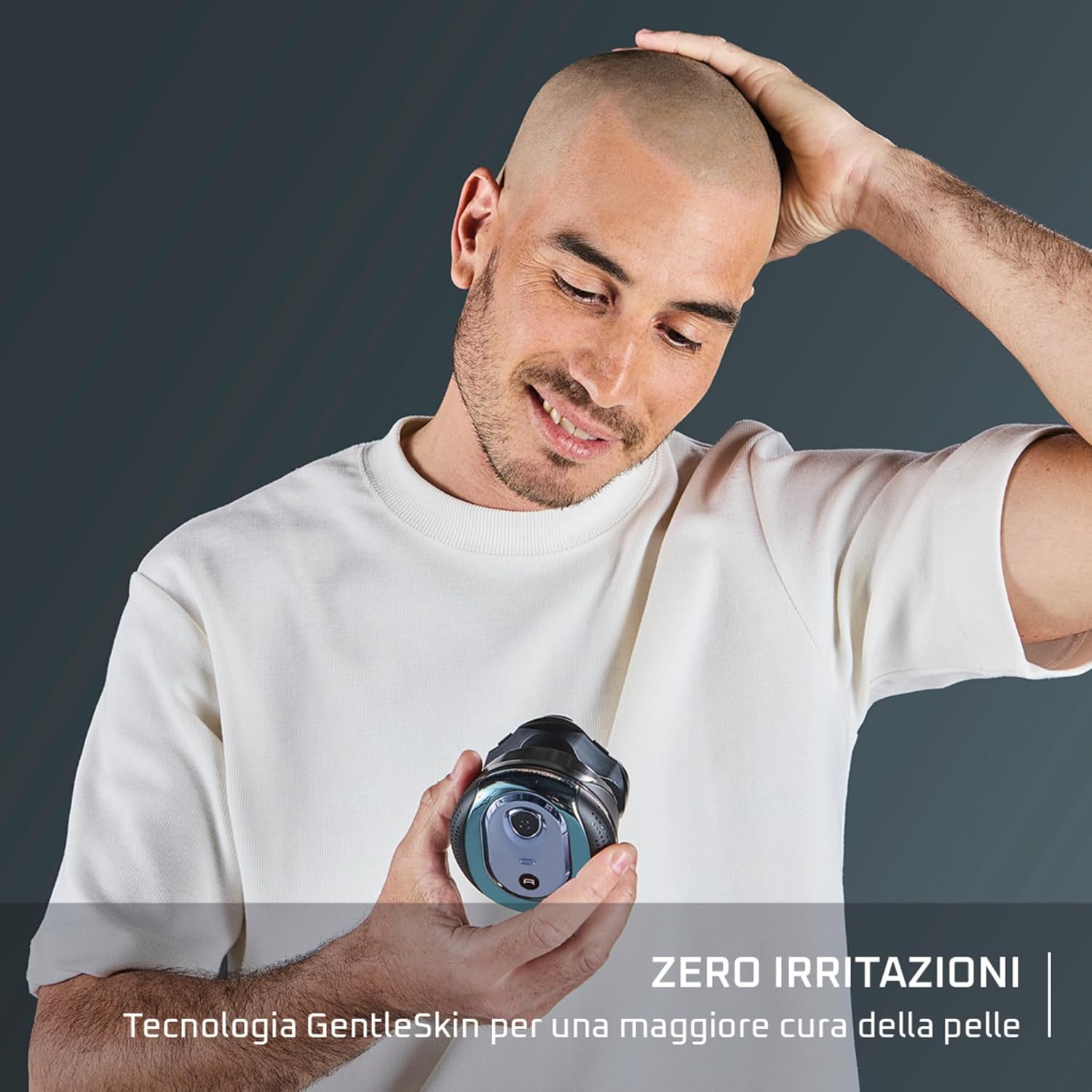 Detalle de Rowenta GentleBald TN3110E0: rasoio a 5 testine in titanio con tecnologia GentleSkin