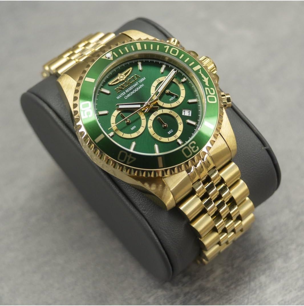 Thumbnail 1 de Invicta Pro Diver Montre Homme 43 mm – mouvement quartz, cadran vert, acier inoxydable