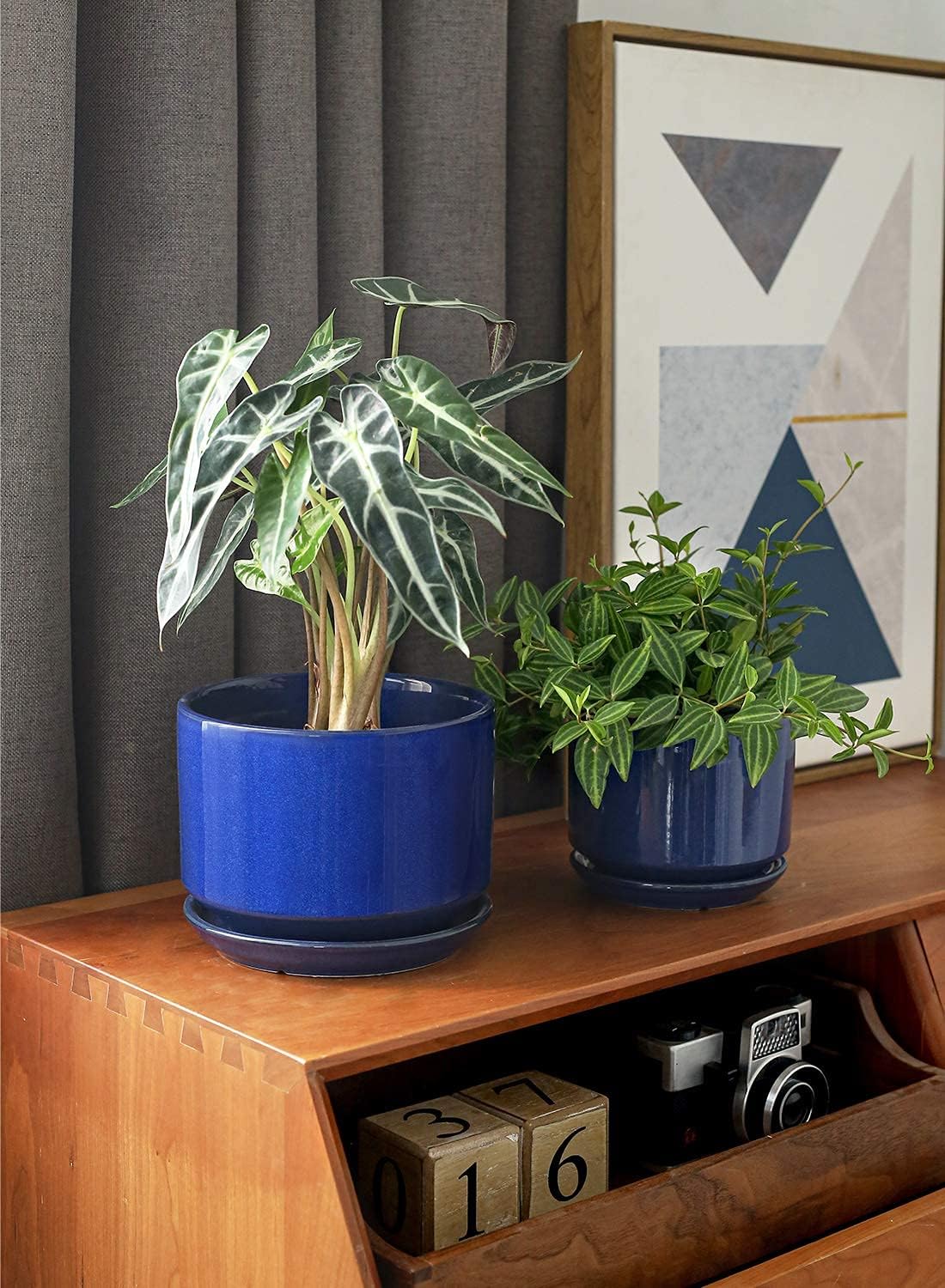 Detalle 2 de LE TAUCI 11+13+17 cm ceramic plant pots set 🌱