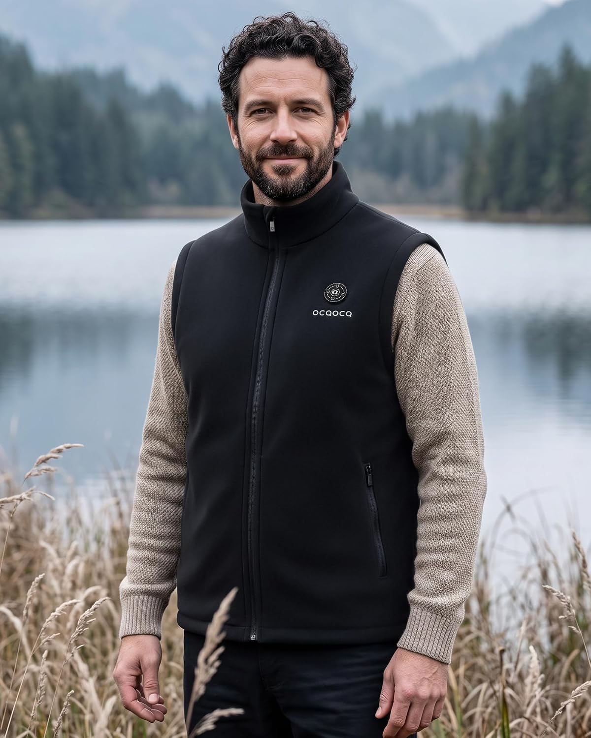Detalle 2 de Men's Heated Fleece Vest 16,000mAh