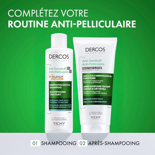 Thumbnail 12 de Vichy Dercos Shampooing Anti-Pelliculaire DS Cheveux Normaux à Gras – Gelée soin capillaire hypoallergénique