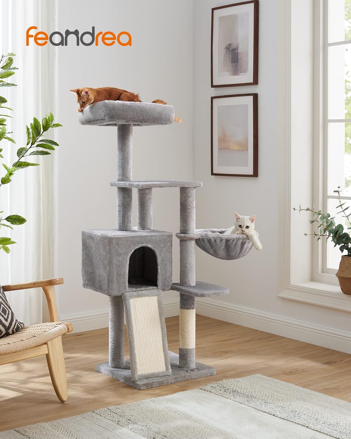 Detalle 2 de FEANDREA Árbol para Gatos Pequeños 135 cm