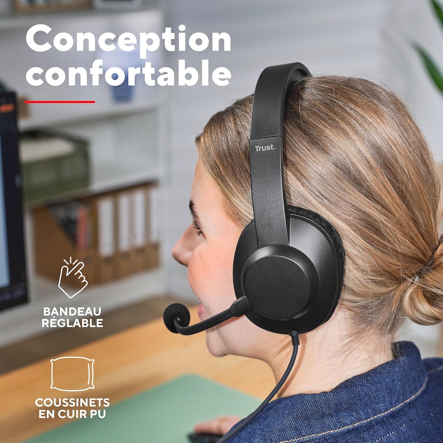 Detalle de Trust Roha II Max Casque USB-C 1,8 m