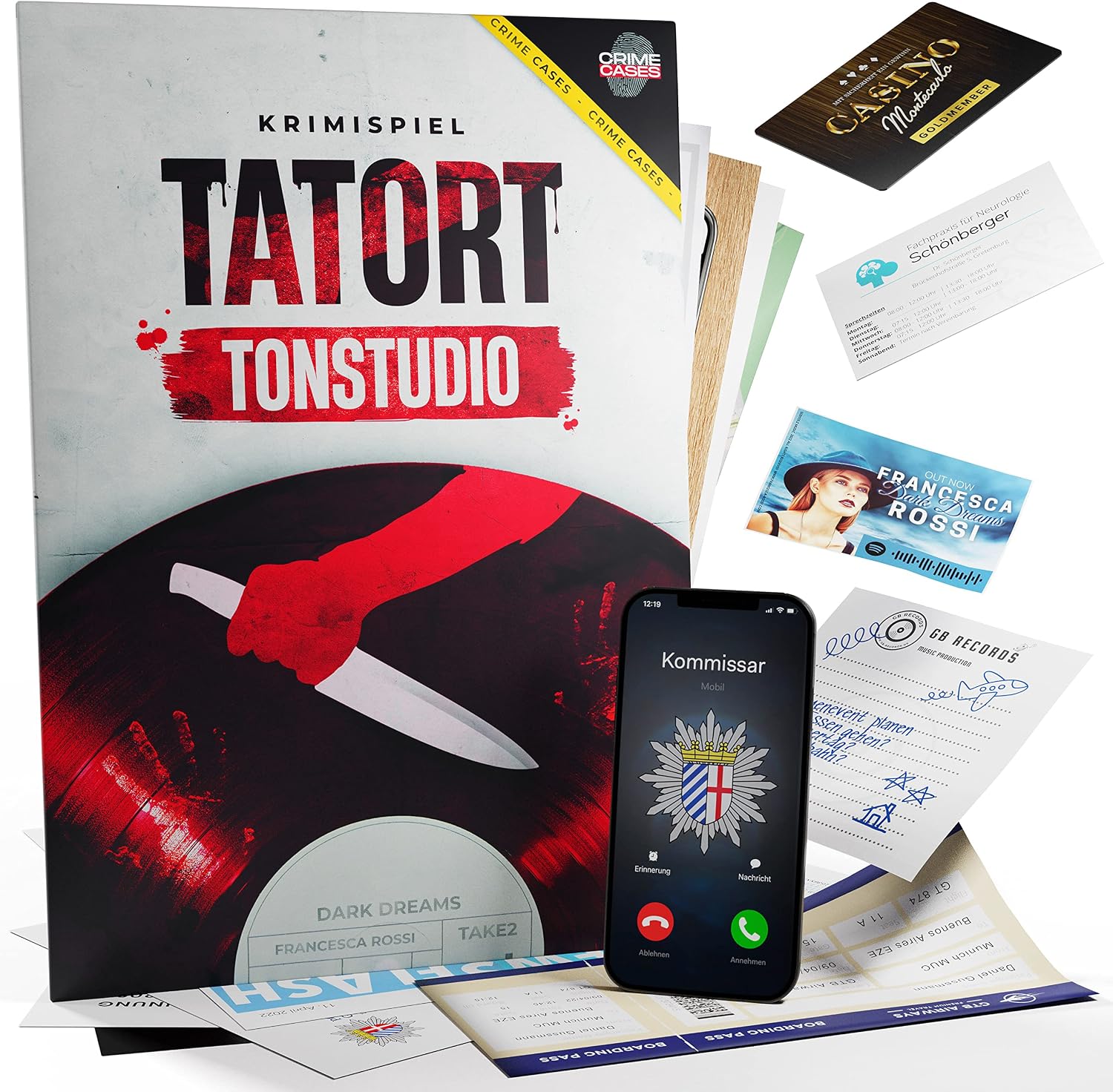 Detalle de CRIMECASES Tatort Tonstudio Krimispiel für Erwachsene