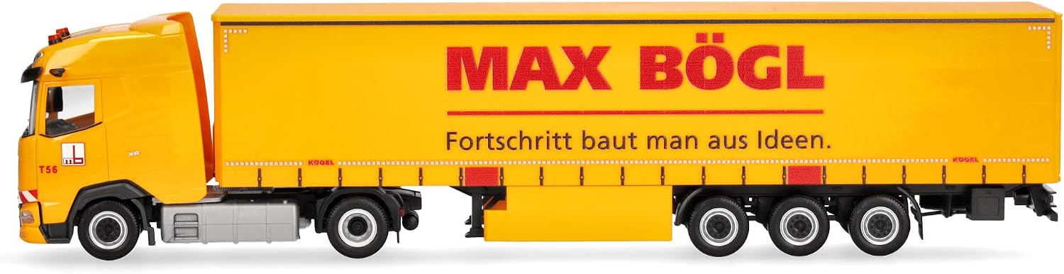 Thumbnail 3 de Herpa DAF XG „Max Bögl” – ciężarówka z naczepą plandekową 1:87