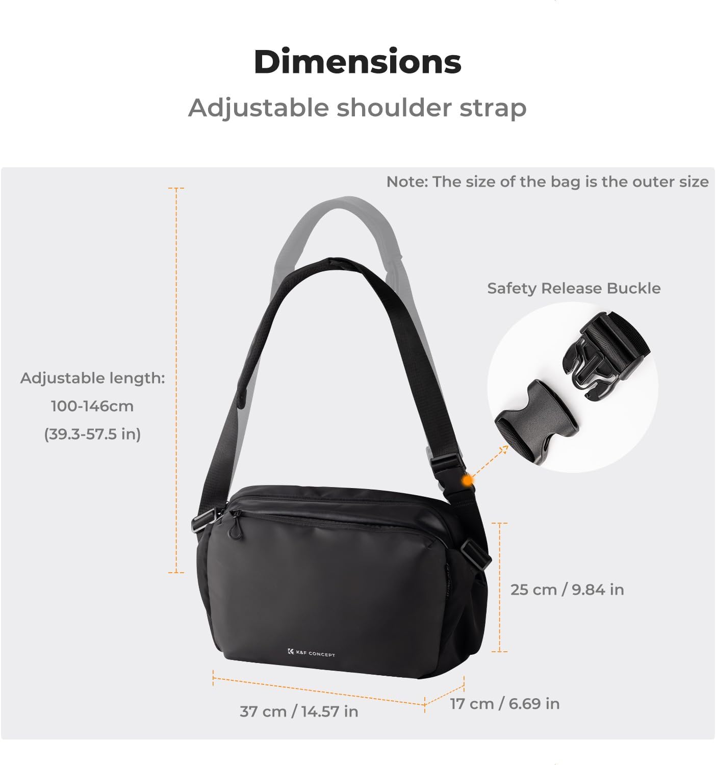 Detalle 2 de K&F CONCEPT Kamera-Rucksack Groß L für DSLR