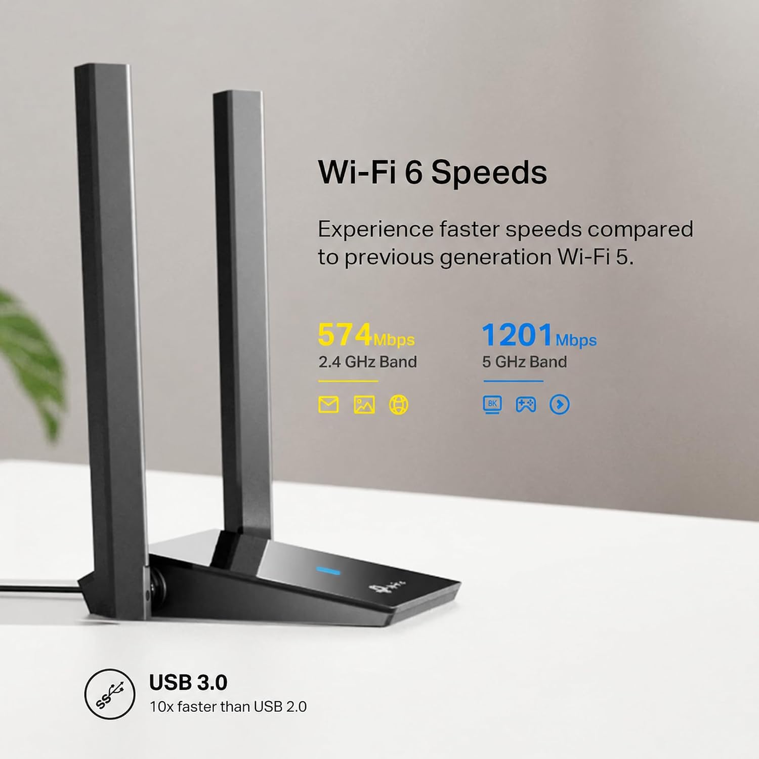 Detalle de TP-Link Archer TX20U WiFi 6 USB Adapter ⚡