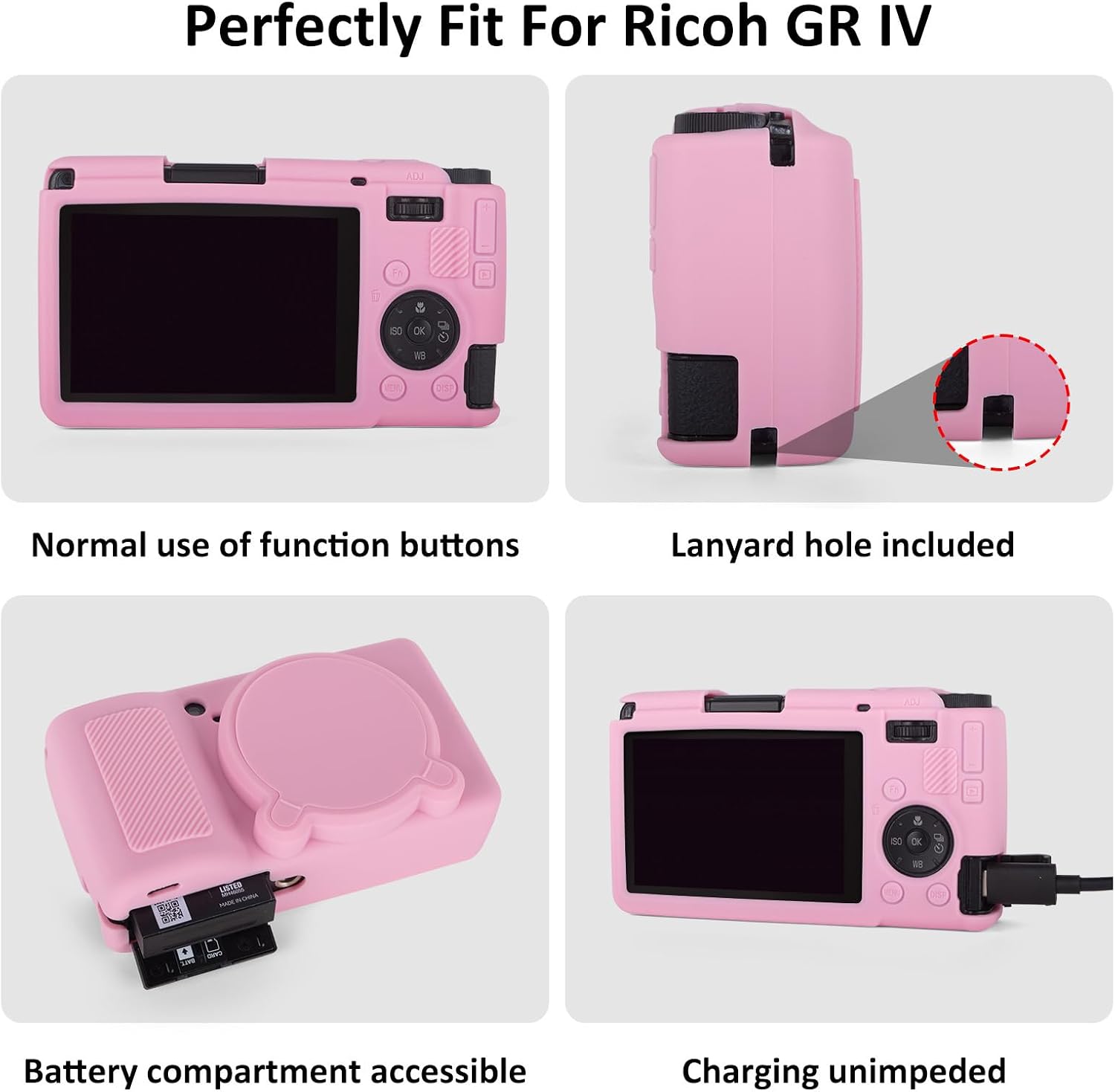 Thumbnail 1 de Rieibi Silicone Case for Ricoh GR IV (GR4) with Tempered Glass Screen Protectors: Practical Protection for Everyday Shooting