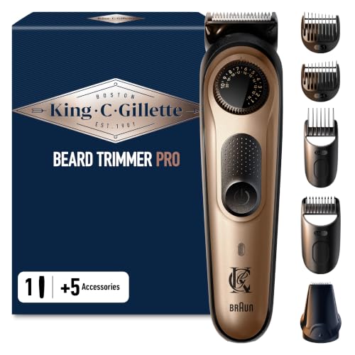 Detalle de King C. Gillette Rasoio Elettrico Barba Pro: precisione e versatilità per lo stile maschile
