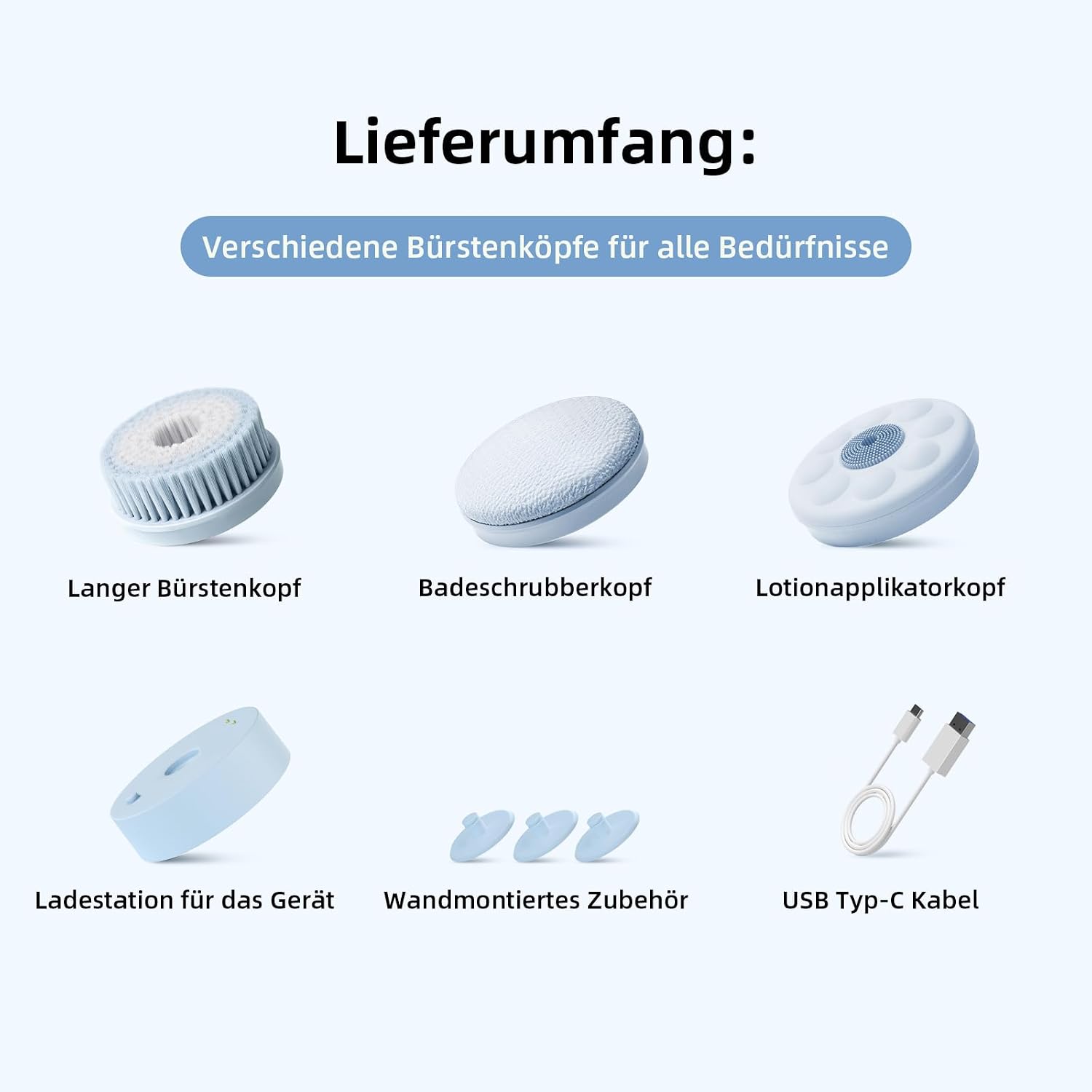 Thumbnail 5 de Oh,XIYU Electric Back Brush: 360° Rotating Back Scrubber with Long Handle