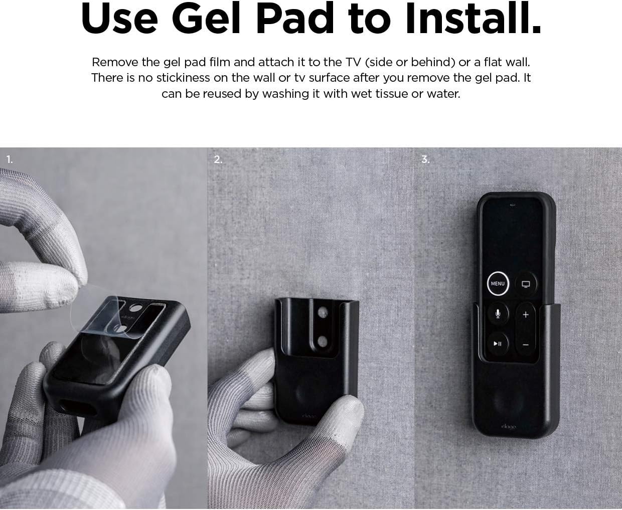 Thumbnail 6 de elago Multi Mount Support avec support de télécommande Siri Remote pour Apple TV 4K (4e génération)