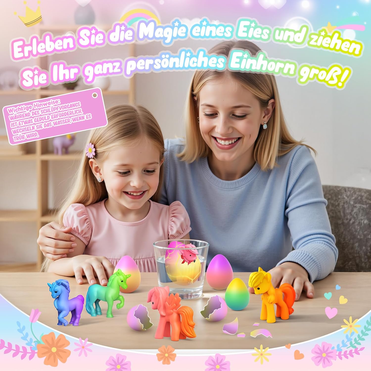 Thumbnail 3 de iKidiki Einhorn-Geschenke: Regenbogen-Eier mit Einhörnern (ab 4 Jahren) als Oster- und Geburtstags-Überraschungsset