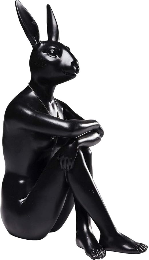 Detalle de Kare Design Conejo Gillie Negro 🐇 - Escultura Decorativa