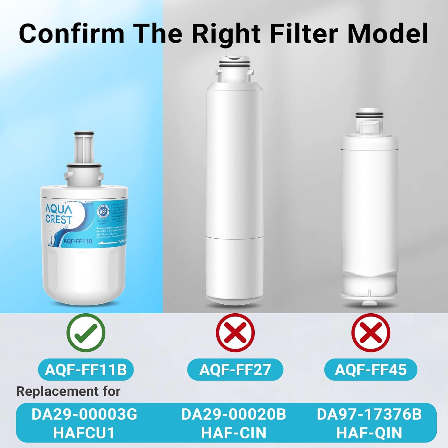 Detalle de Filtre à eau frigo AQUA CREST DA29-00003G (compatible Samsung Aqua Pure Plus)